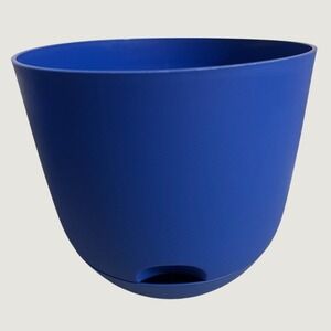 Room Essentials Self Watering Plastic Indoor Outdoor Planters 4 Blue 8 Inch New